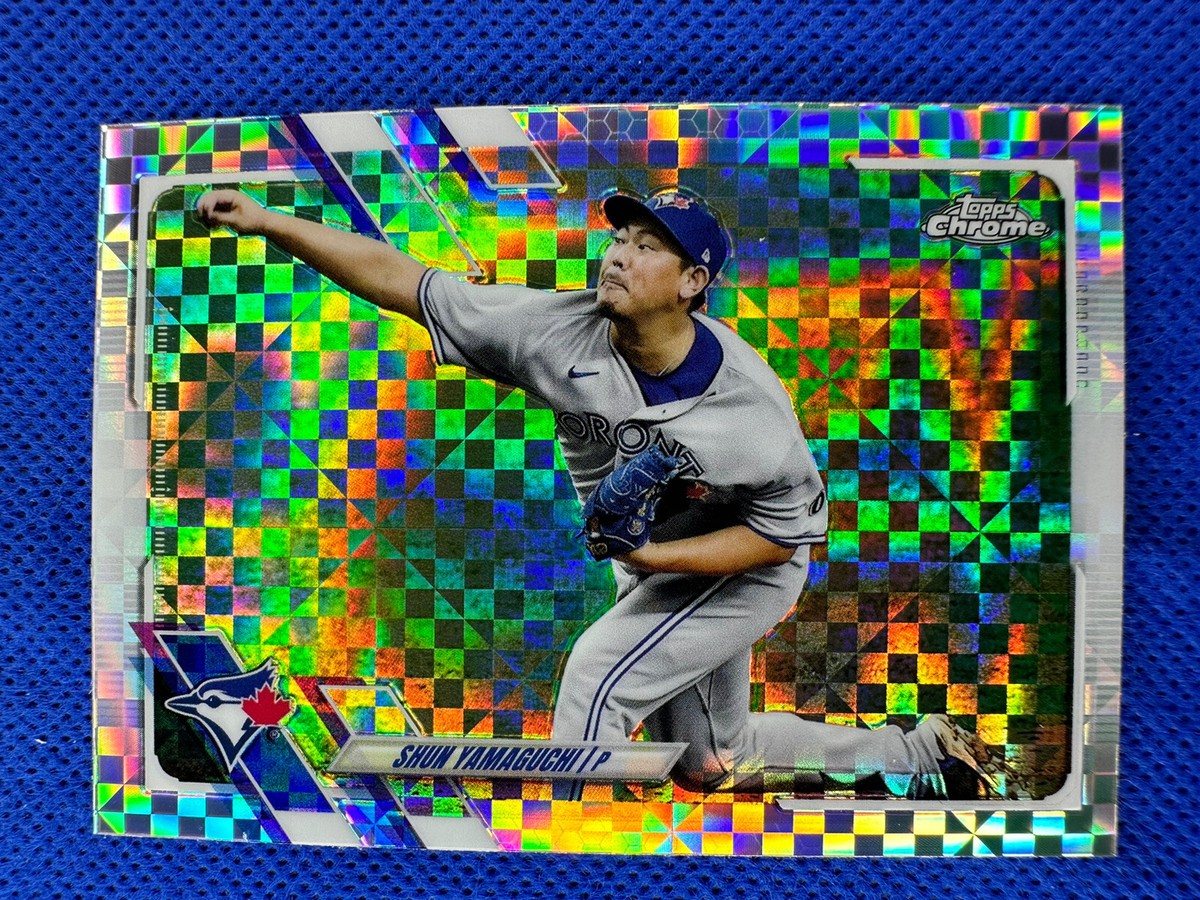 2021 #15 Shun Yamaguchi Topps Chrome Baseball X-Fractor