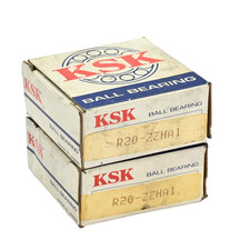 Lot of 2x KSK R20-ZZHA1 Radial Ball Bearing 1.25" Bore, 2.25" OD, 0.5" Width