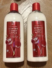 Set of 2 Bath & Body Works Winter Candy Apple Conditioner 16 Oz BRAND NEW