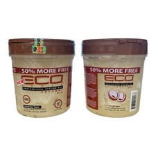 Ecoco Eco Style Gel - Coconut Oil Moisturizes Hair Max Hold 2 Packs 710 Ml Each