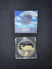 1oz Silver Cook Islands 2008 Antonov 74 Aircraft Ruthenium & Gold Gilded w/ COA