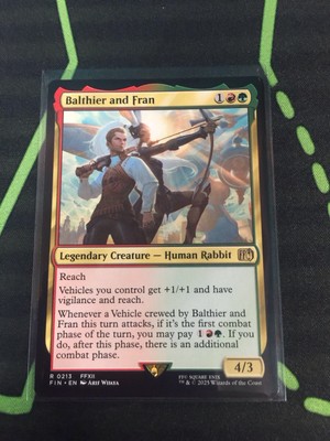 MTG Magic The Gathering Balthier And Fran FIN Rare Gruul Rabbit Final Fantasy | eBay MTG Magic The Gathering Balthier And Fran FIN Rare Gruul Rabbit Final Fantasy | eBay