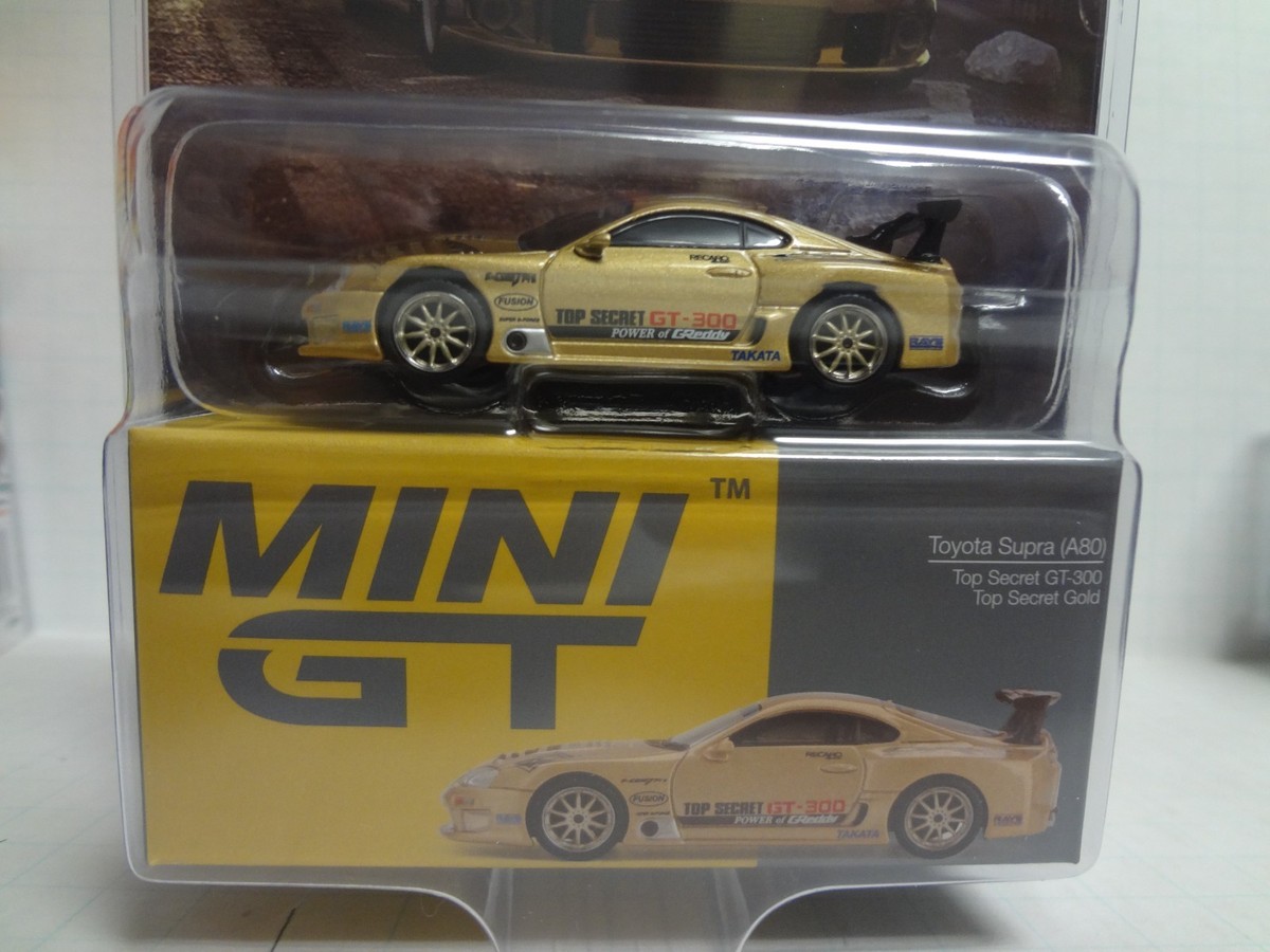 Mini GT Toyota Supra (A80) Top Secret GT-300 Top Secret Gold | eBay