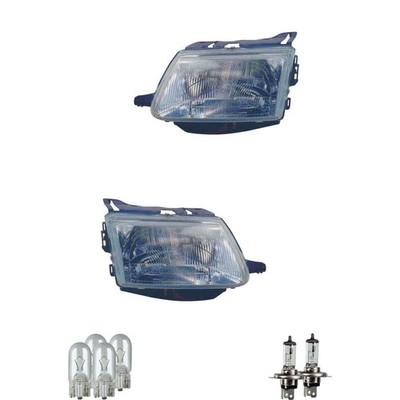 Halogen Scheinwerfer Frontscheinwerfer Set H4 für Citroën Saxo inkl. Lampen