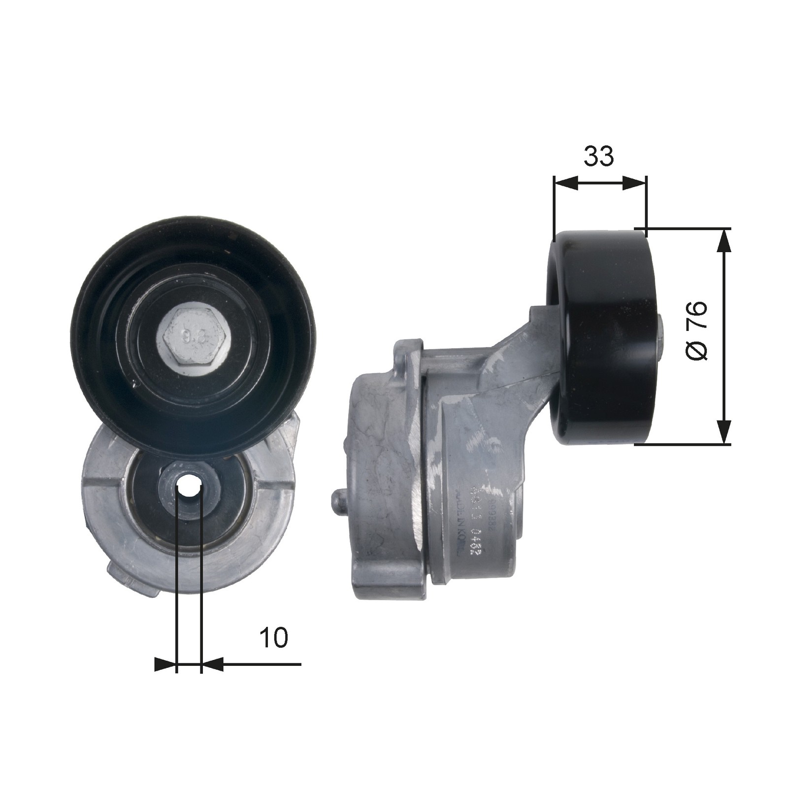 GATES-OE T39134 Belt Tensioner, V-ribbed belt for HYUNDAI,KIA