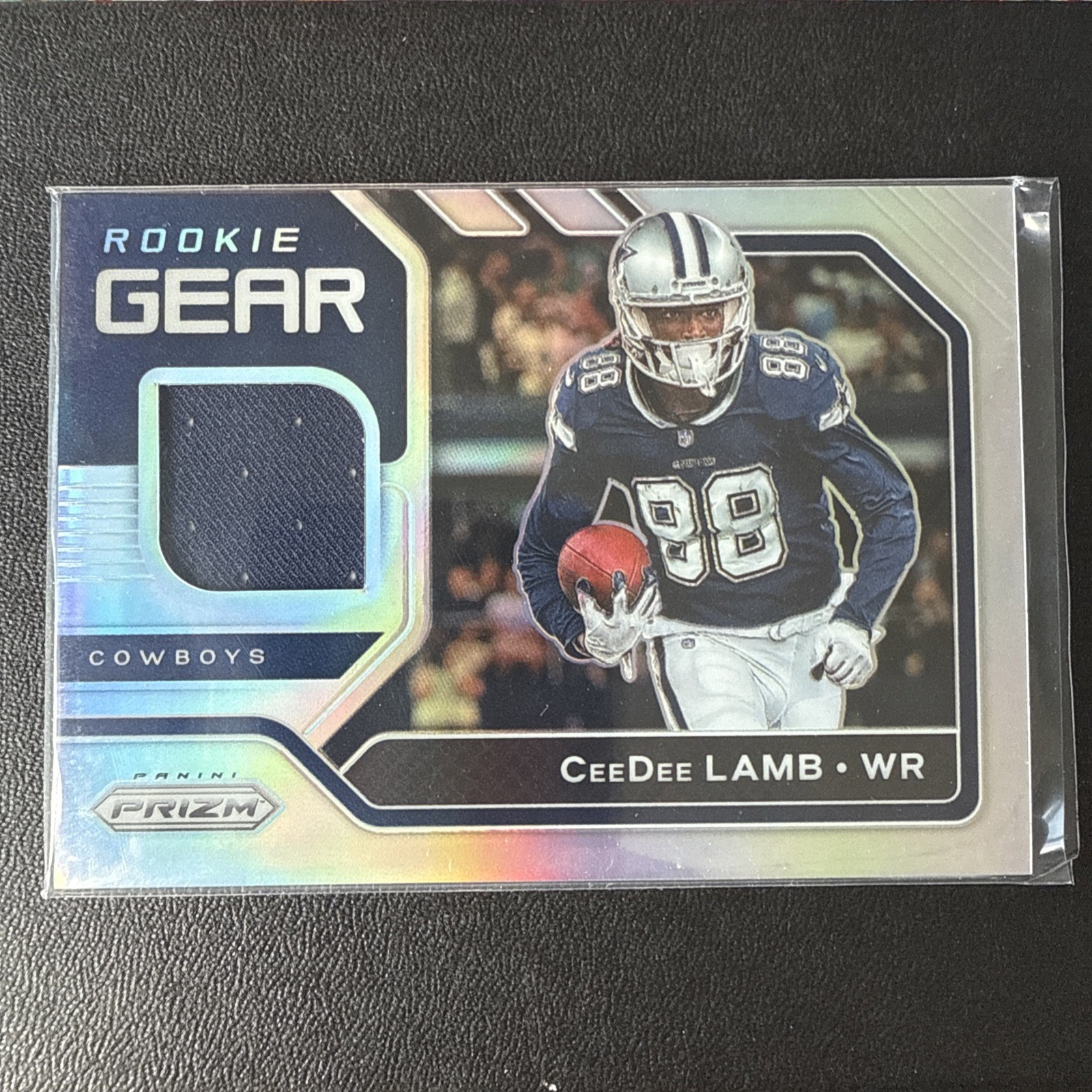 2020 Prizm CeeDee Lamb Rookie Gear Jersey SILVER RC #7 Dallas Cowboys