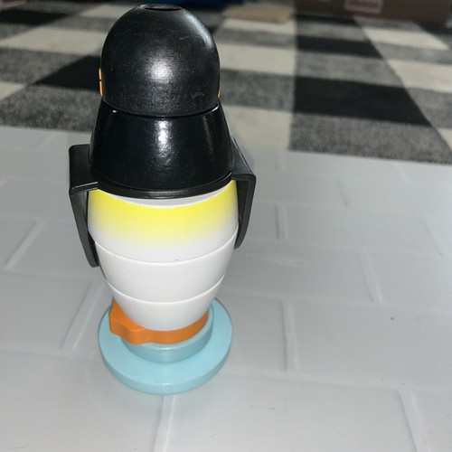 Vtg. Melissa & Doug Wooden & Plastic Roly Poly Wobble Penguin Puzzle Stacker Toy - Picture 3 of 5