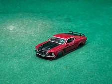 ORIGINAL ROAD RACE REPLICAS, '69 MUSTANG BOSS 302 BODY, CANDY APPLE RED, NEW RRR