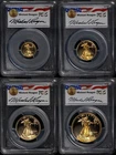 1992-P Gold American Eagle 4 Coin Proof Set NGC PR69 DCAM Reagan Legacy Series