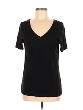 Member's Mark Women Black Short Sleeve T-Shirt M