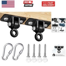 2400 lb Capacity Heavy Duty Swing Hangers for Wooden Sets Playground Porch In...