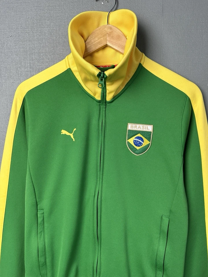 Chaqueta deportiva vintage PUMA BRASIL con logotipo grande para hombre talla S Foto 4 de 4