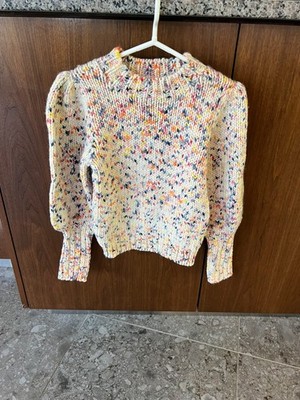 Ulla Johnson Women's Laine Wool Multicolor Long Sleeve Knit Sweater Size:Small