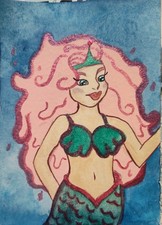 ACEO Original Watercolor Painting 2.5x3.5