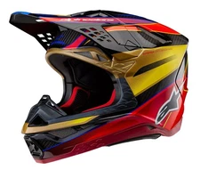 Alpinestars Supertech M10 Era 24 MX Offroad Helmet Gold/Yellow/Rio Red