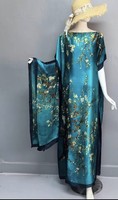 Chic Bohemian Kaftan Dress – Colorful Statement Maxi with Matching Wrap