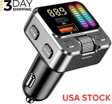 Transmisor Bluetooth 5.3 USB Para Carro Auto Cargador Receptor Adaptor FM Radio