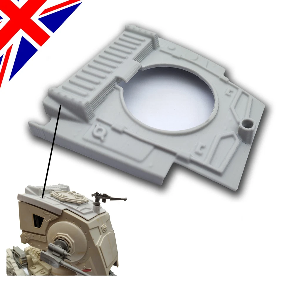 Toldo y escotilla At-St Scout Walker - Star Wars - Kenner impreso en 3D vintage