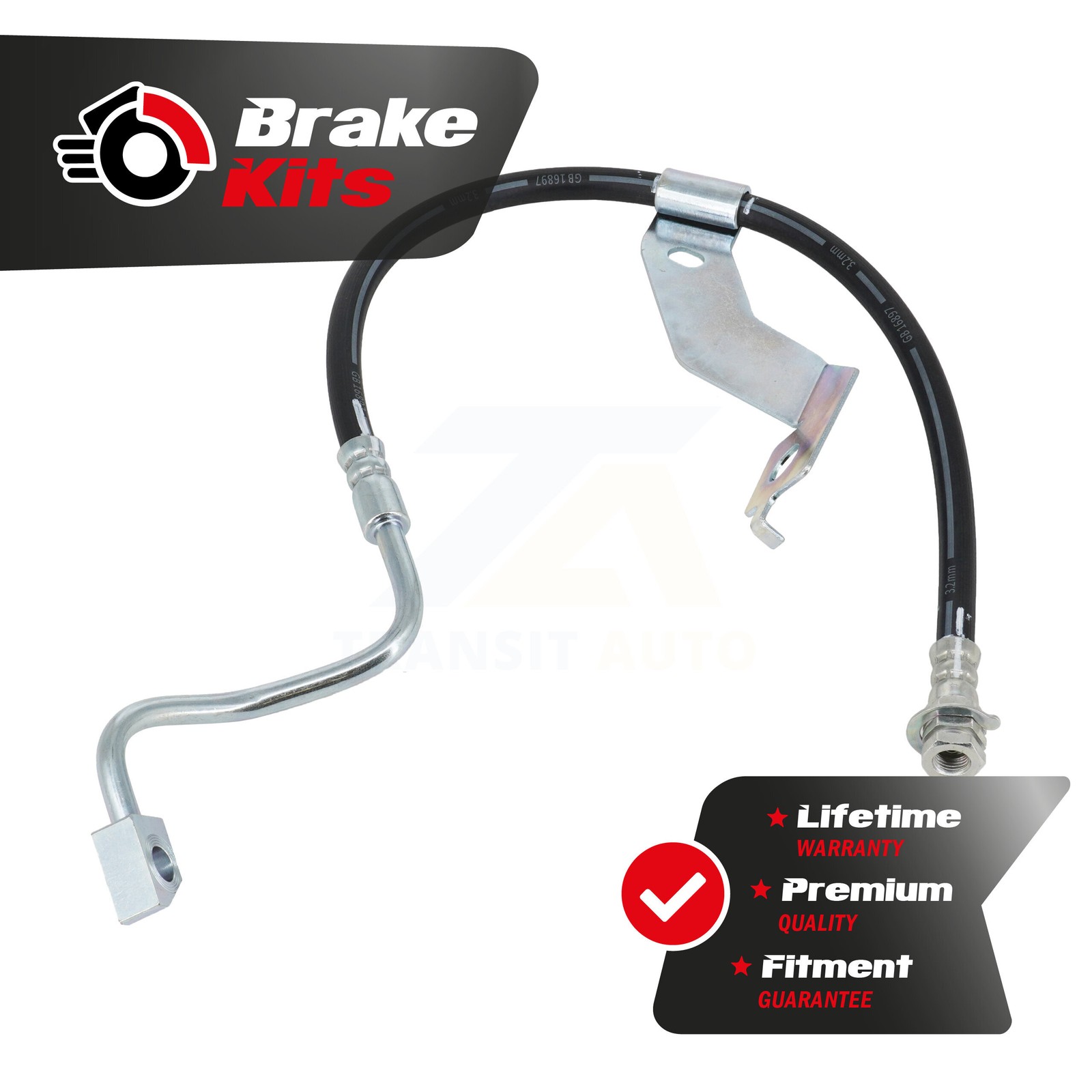 Front Right Brake Hydraulic Hose For 2008-2012 Ford F-350 Super Duty RWD
