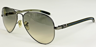 Ray-Ban Tech Aviator RB 8307 004/32 Carbon Fiber Blue 58-14mm