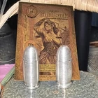(2) 1 Ounce Silver Bullet Shape 999 Bullion Rounds + 1/4 Idaho Goldback!