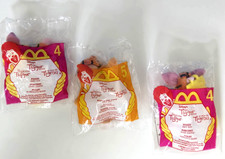 MCDONALD'S WINNIE THE POOH PIGLETS Disney's The Tigger Movie 3 Soft Toys Clip