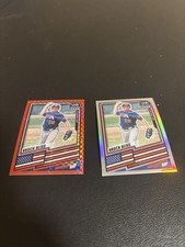 2026 Prizm Stars and Stripes Brock Bliss Refractor & Red Checkerboard 12U