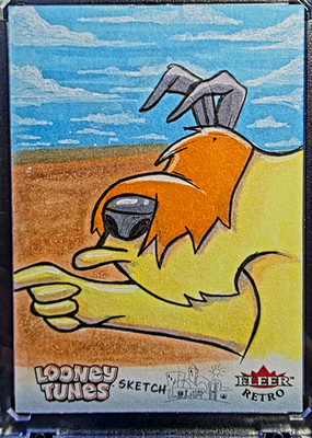 2024 Fleer Retro Looney Tunes Sam Sheepdog 1/1 Sketch Daniel Walls Original  Art