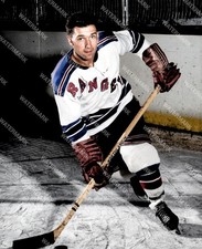 HF994 WALLY HERGESHEIMER NEW YORK RANGERS HOCKEY 8x10 16x20 Colorized Photo