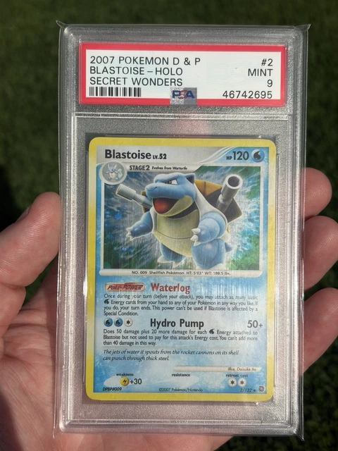 Nintendo Pokemon TCG Blastoise 2/132 Secret Wonders Holo 2007 PSA 9 46742695