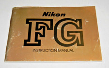 Nikon FG Instruction Manual, Original c1982
