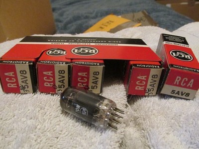 NEW LOT 12SG7 12SR7 12SH7 RCA Electron Vacuum Tubes Sleeve Of 5 NOS ~ w/ Boxes