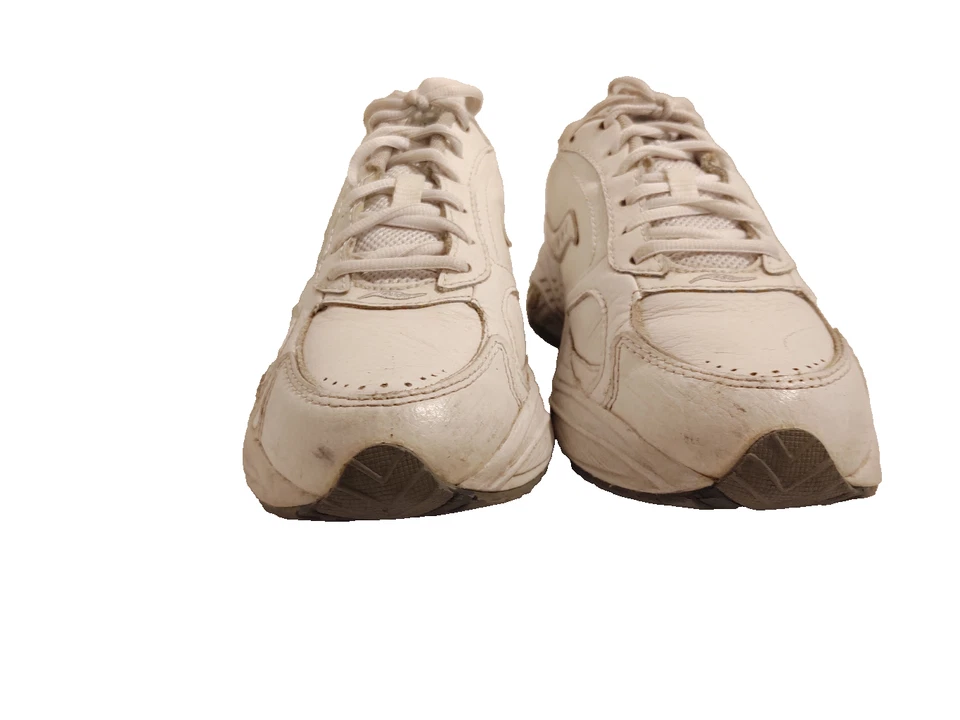 Zapatos para caminar Saucony Grid Omni para mujer 8,5 W de ancho cuero blanco control de movimiento Foto 4 de 4