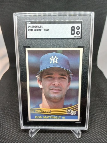 1984 Donruss - Don Mattingly #248 (RC) - SGC 8