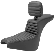 SADDLEMEN Tour Step-Up Fits Seat - Rider Backrest - Tuck-n-Roll - FXBB/FXST