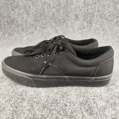 Vans Shoes Mens Size 10.5 Black Canvas Low Top Skate Casual Sneakers 721356