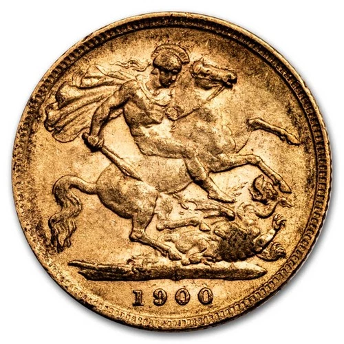 1900 Victoria Gold Half Sovereign — photo from the most recent tracked eBay sale