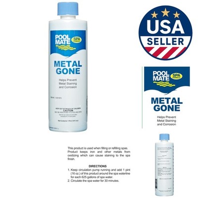 Liquid 1-Pint Metal Gone - Effective Stain Prevention for Spas and Hot Tubs