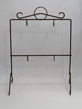 Wire Form Store Display Stand Rack Necklace Items Signs 4 Hooks 15"  T x 12" W