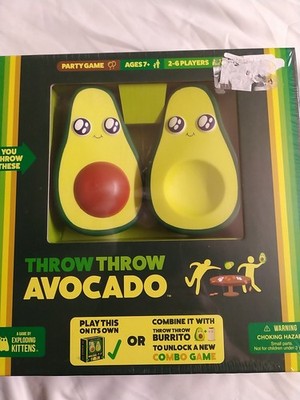 Throw Throw Avocado Game Exploding Kittens Dodgeball Party Edition, New Sealed