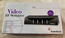Radio Shack 4 Way RF Modulator PN 15-1215 NEW Open Box Cable COAX S-Video Game