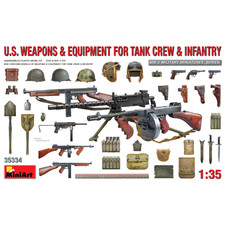 U.S. WEAPONS & EQUIPMENT FOR TANK CREW & INFANTRY KIT 1:35 Miniart Kit Diorami -