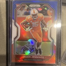 Panini 2020 Prizm Rookie Jauan Jennings #304 Red White & Blue 49ers NFL
