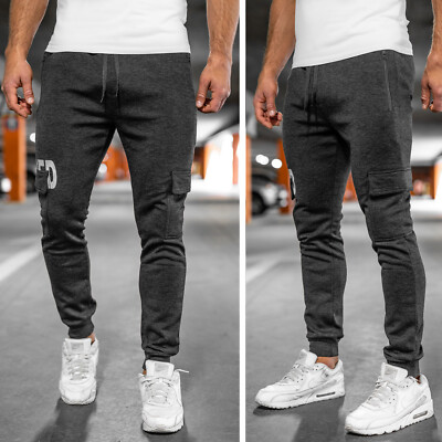 Cargohose Sporthose Trainingshose Jogger Fitness Print Herren Mix BOLF Classic 