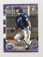 2019 Bowman Draft Purple #BD75 Brewer Hicklen /250 Kansas City Royals Card