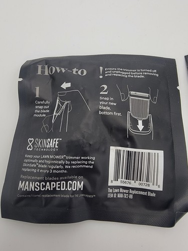 2 Stück Manscaped Skinsafe Keramik Ersatzklinge Rasenmäher Rasierer Trimmer - Bild 3 von 3