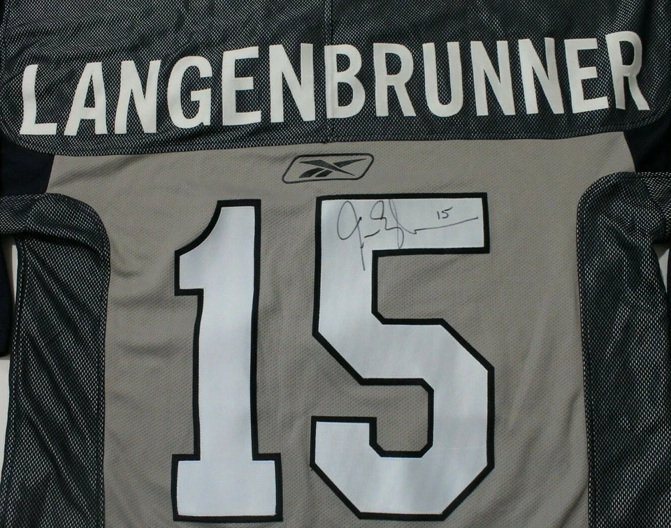 Camiseta deportiva de hockey XXL de Jamie Langenbrunner Dallas Stars firmada con autógrafo Reebok NHL Foto 2 de 4