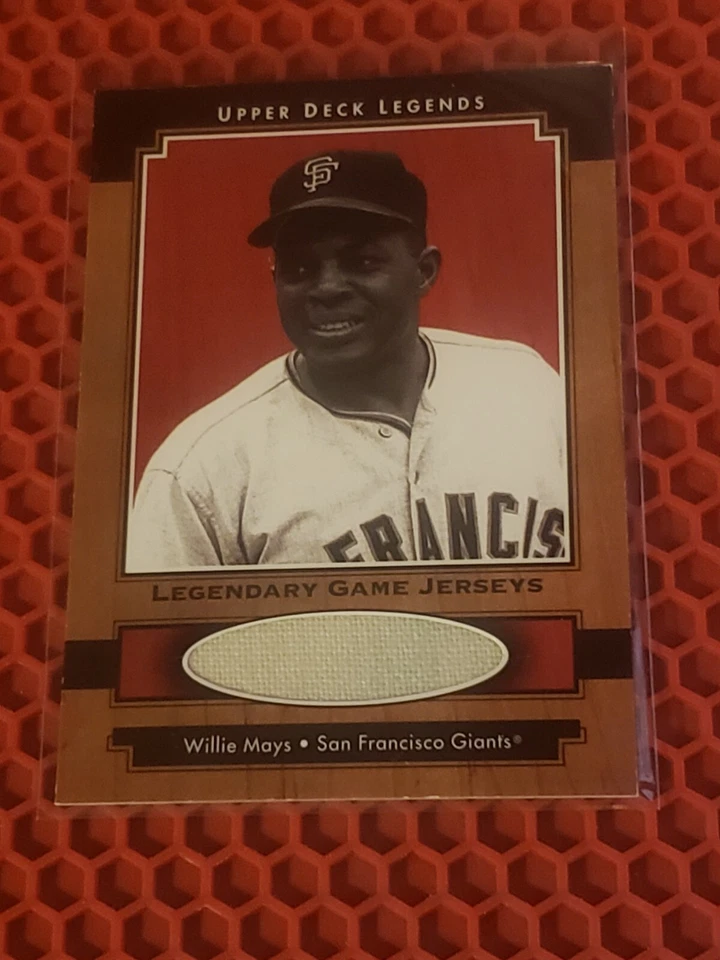 2001 willie mays upperdeck legendary game jerseys.  vg. - Image 4 of 4