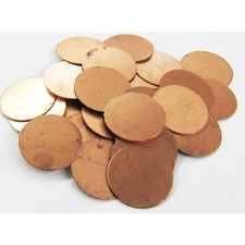 Copper Round Blanks Multiple Sizes 