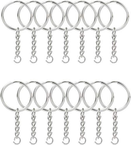 100 PIEZAS Llavero Dividido con Cadena 1 Pulgada y Salto 100 PIEZAS 1 Pulgada Llavero Anillos - Imagen 1 de 7